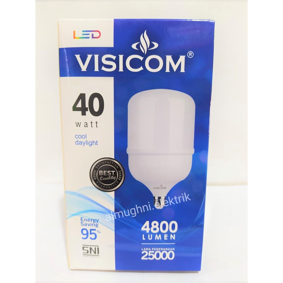 VISICOM 40W LED BULB 40W BODY led JUMBO super terang VISICOM 40 WATT 40WATT LAMPU VISICOM GARANSI