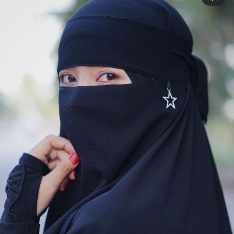 CADAR NIQOB BANDANA BANDUL BINTANG NIQAB MURAH