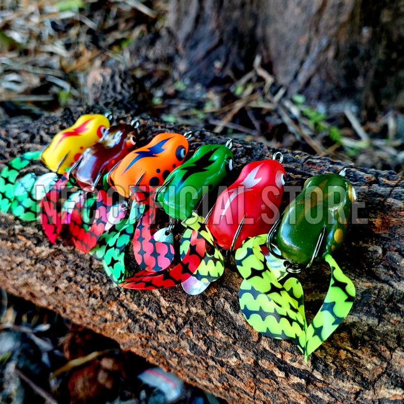 Soft frog SUPER KILLER 4 cm 8 gram LONG CAST umpan Gabus &amp; Toman