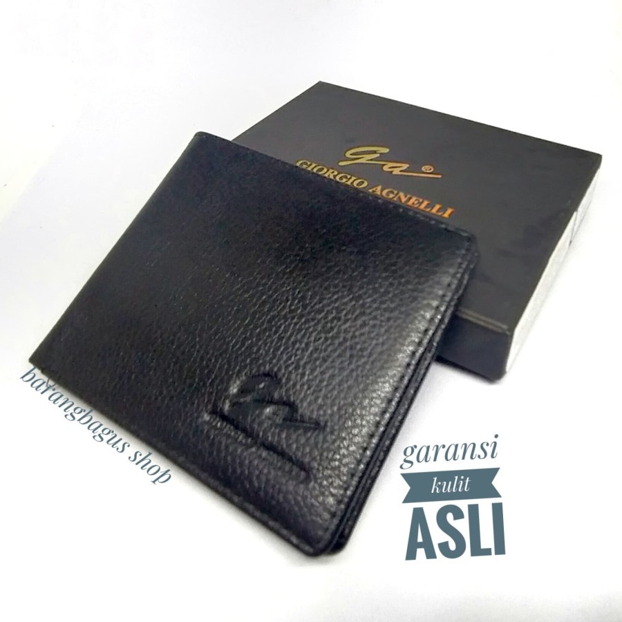 Dompet kulit asli original ori pria GA giorgio agnelli tiga dimensi