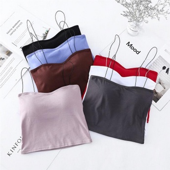 Tank Top Bra Spaghetti Pakain Dalam Wanita Sexy Tali Sling