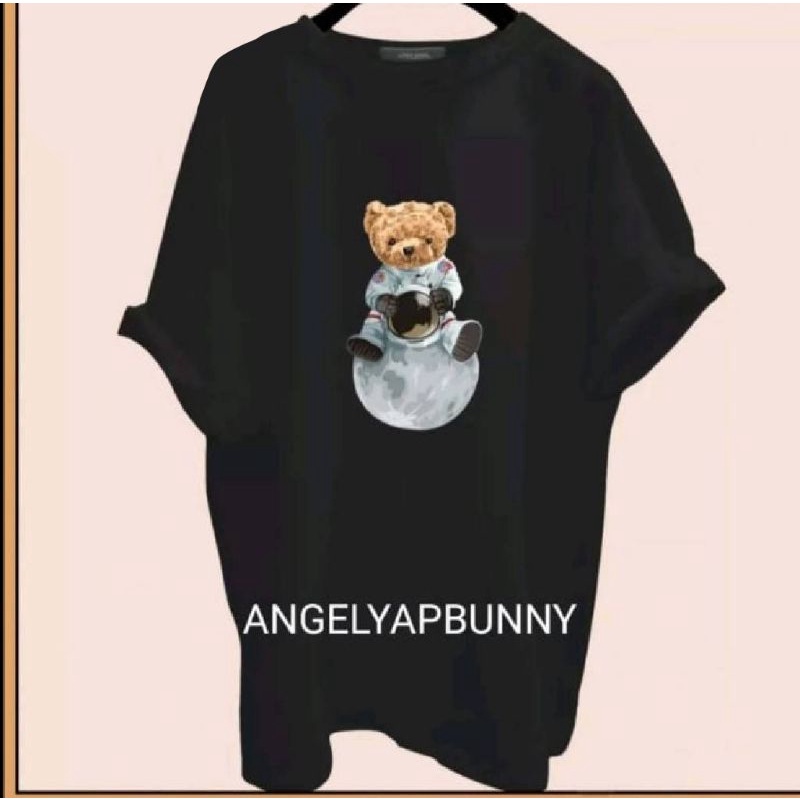 Kaos wanita dewasa teddy bear katun fit to xxl