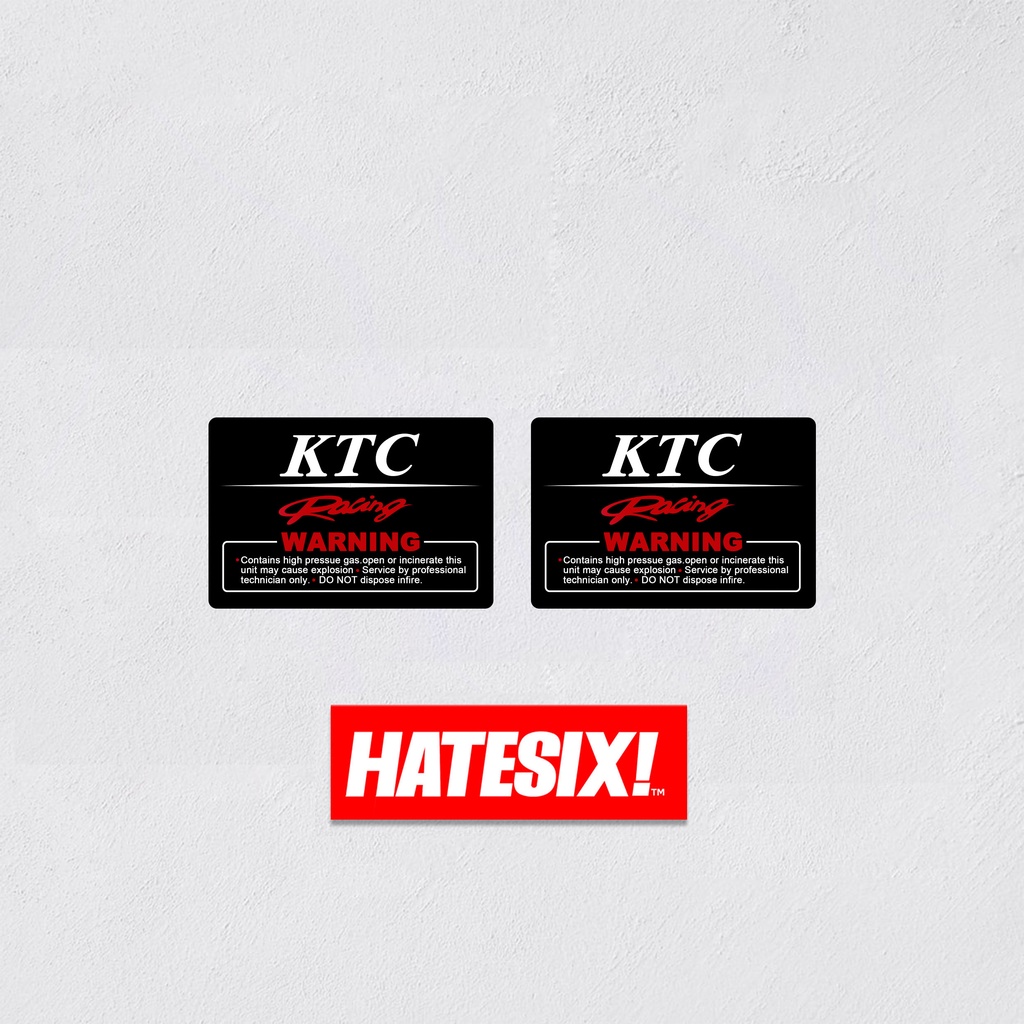 Sticker Decal Showa KTC WP NITRON Racing Suspension Hatesix