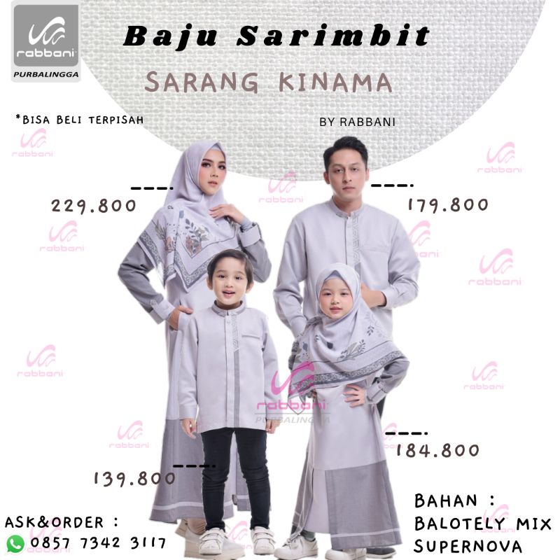 Rabbani-Sarimbit Rabbani Kinama/Sarang Kinama/Baju couple