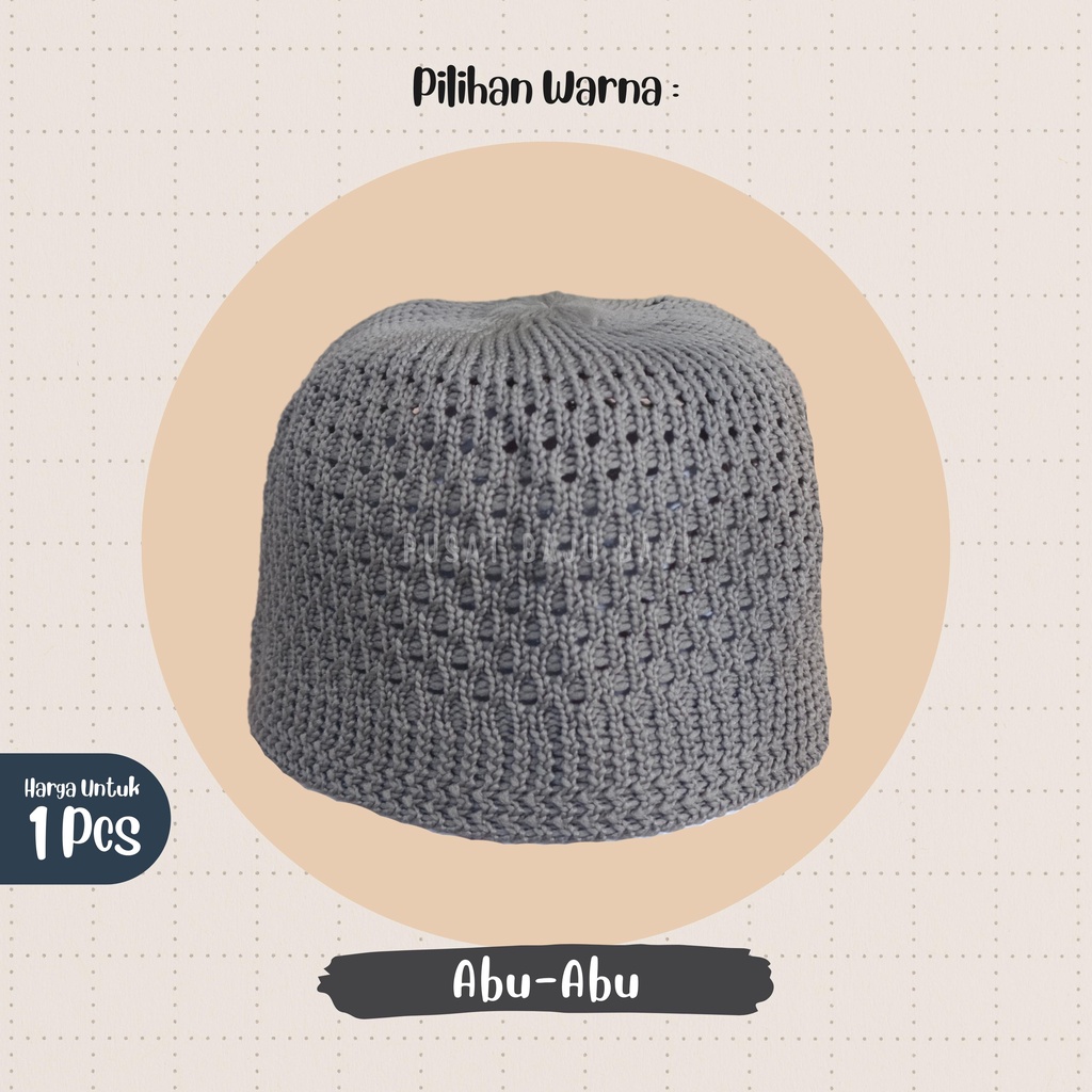 Topi Peci Bayi Rajut Polos Peci Anak / Kopiah Bayi dan Anak / Peci Bayi dan Anak Polos Bahan Premium