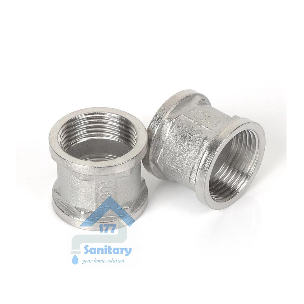 Sok kran Stainless 1/2 in Drat DALAM SD12-fitting pipa sambungan sock pipe spare part sokran spare part kran /K13