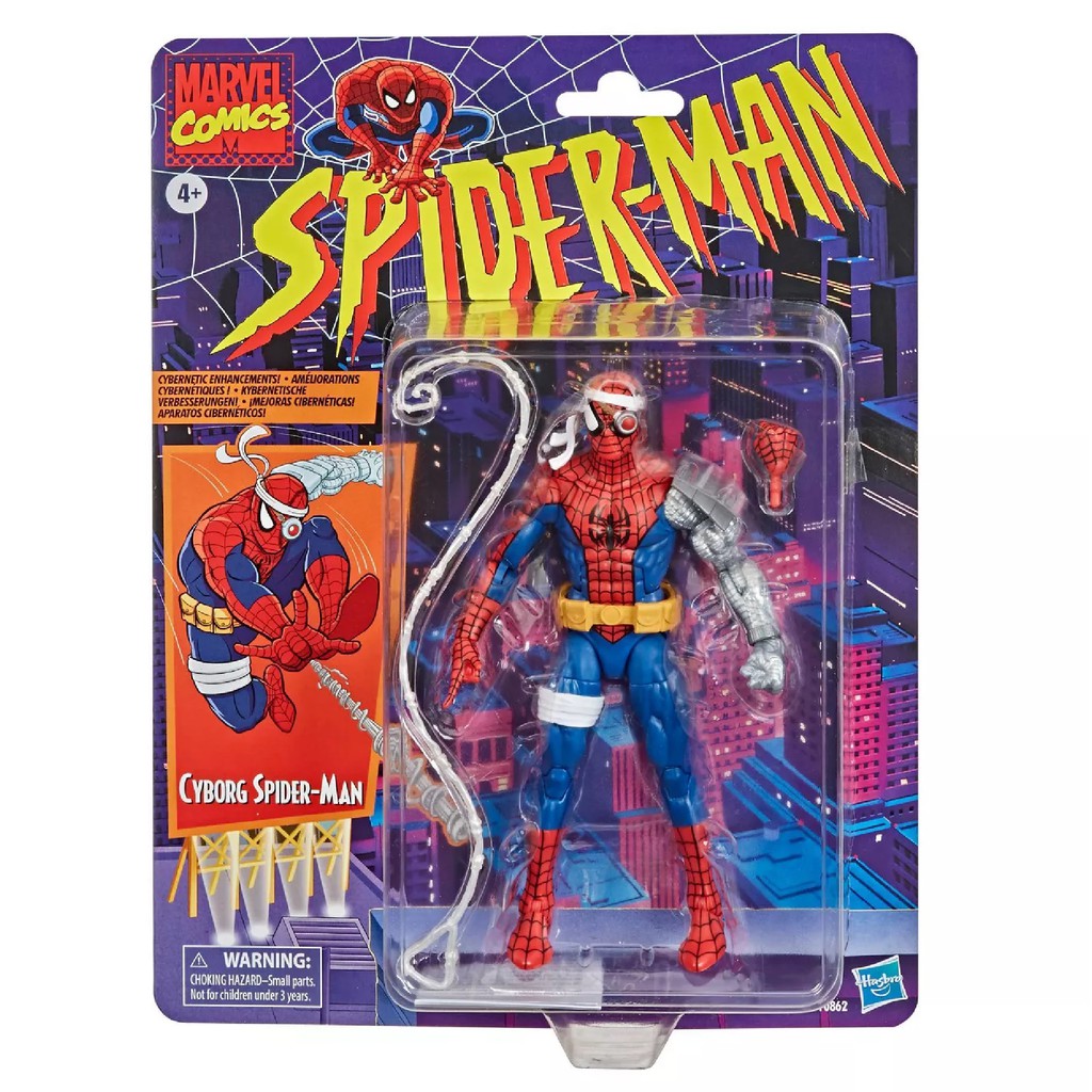 MARVEL Comics Retro Spider-Man Collection Cyborg SpiderMan Figure