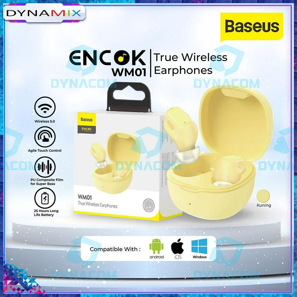 [SALE] Ready stock Baseus Encok WM01 True Wireless Bluetooth Earphone Mini Earbuds TWS