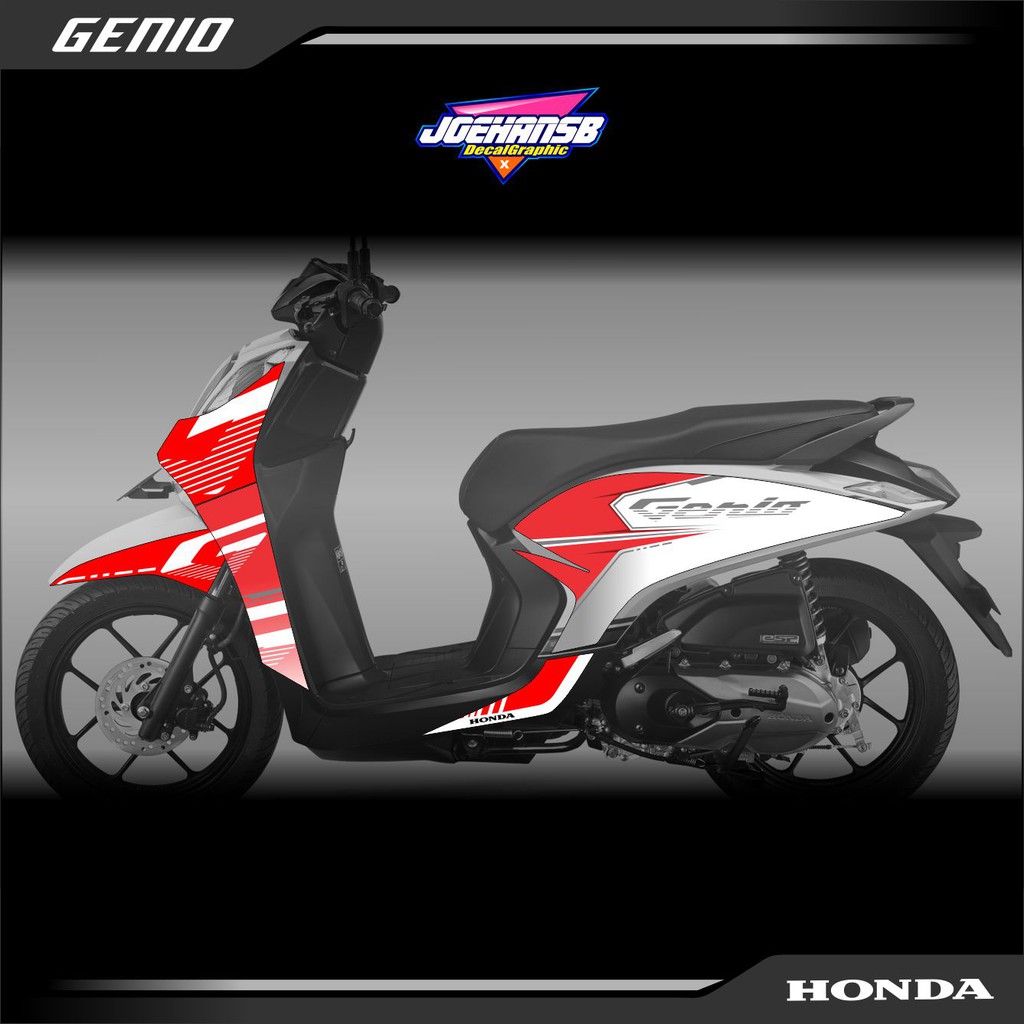 Striping GENIO - Stiker Motor Honda Genio Variasi - SIMPLE WINGS