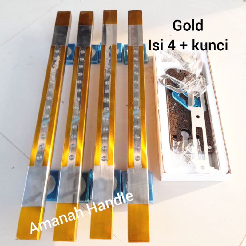 fullset 60CM kunci lengkap Handel Pintu Rumah 60cm Gold