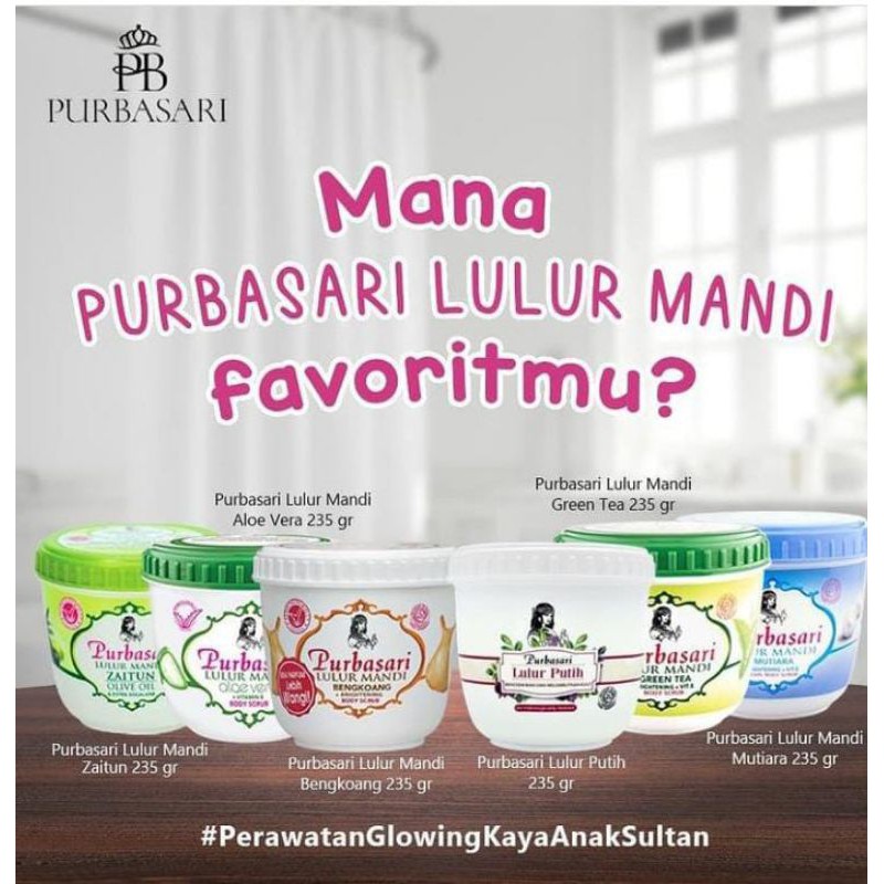 Lulur Mandi Purbasari 235gr