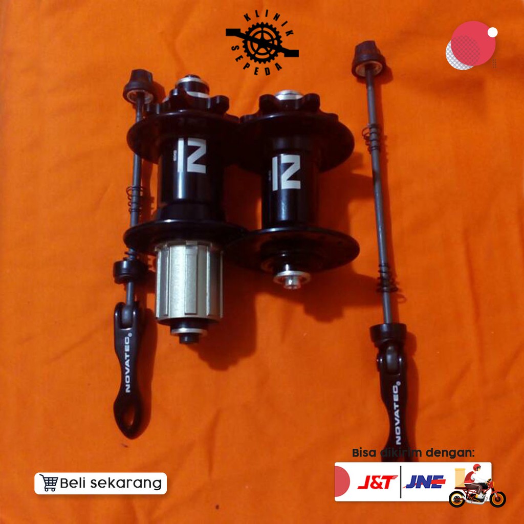 Hub Freehub Novatec 32H Hitam Komponen Sepeda Perlengkapan Sepeda - New