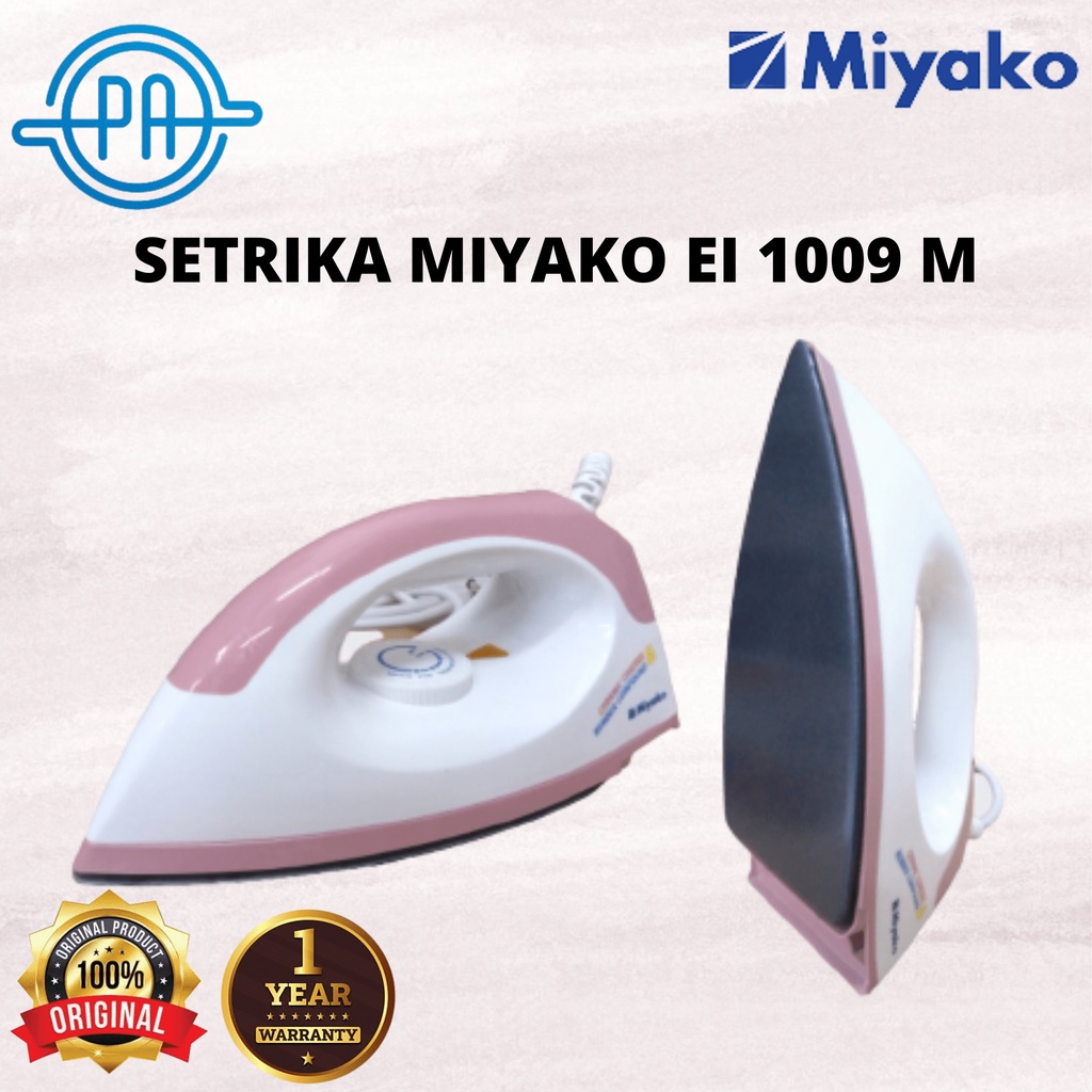 Miyako Ei 1009 M Setrika / Dry Iron / Gosokan Baju EI1009 EL 1009