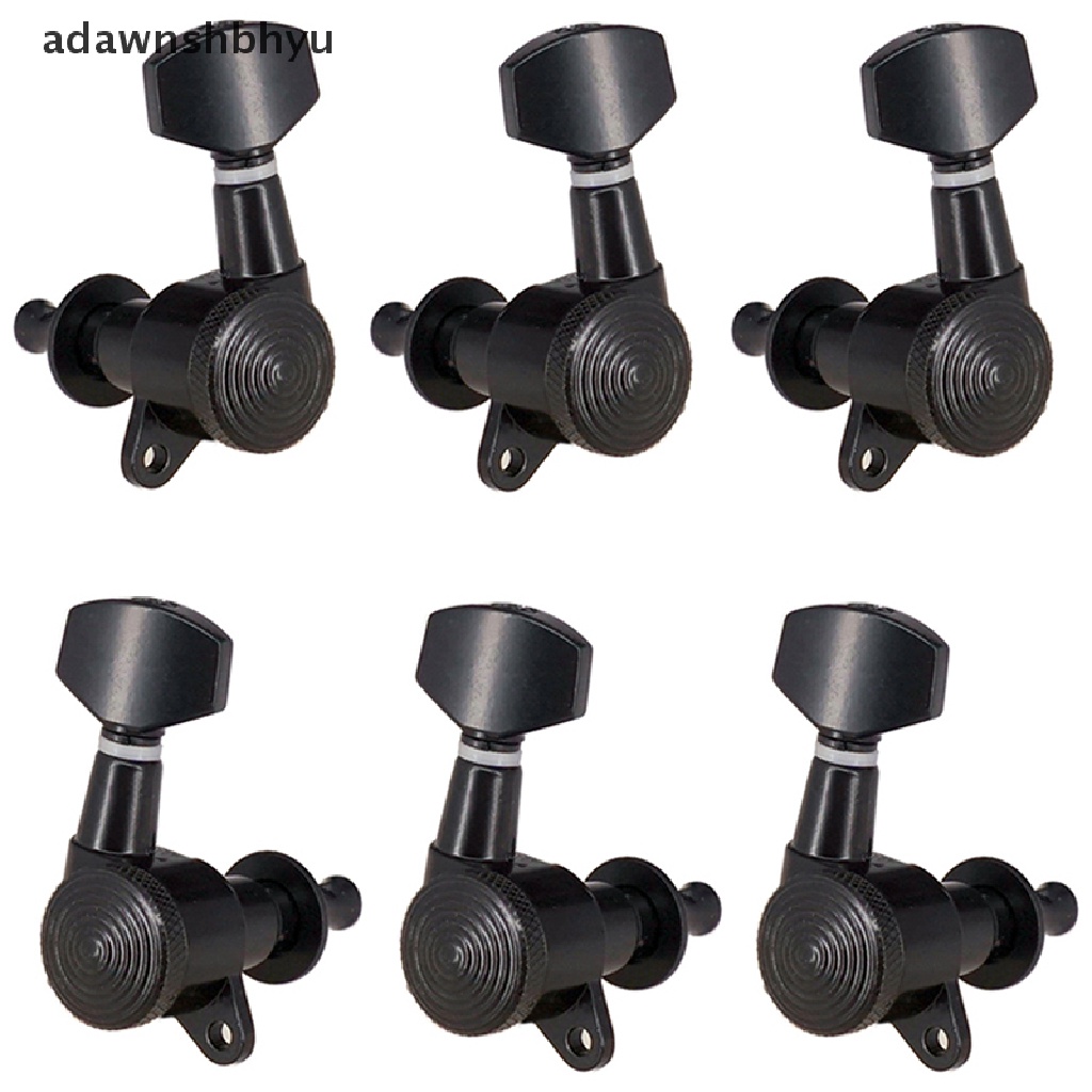 Adawnshbhyu 6Pcs Locked string tuning pegs key tuners Kepala Mesin Untuk Aksesori Gitar