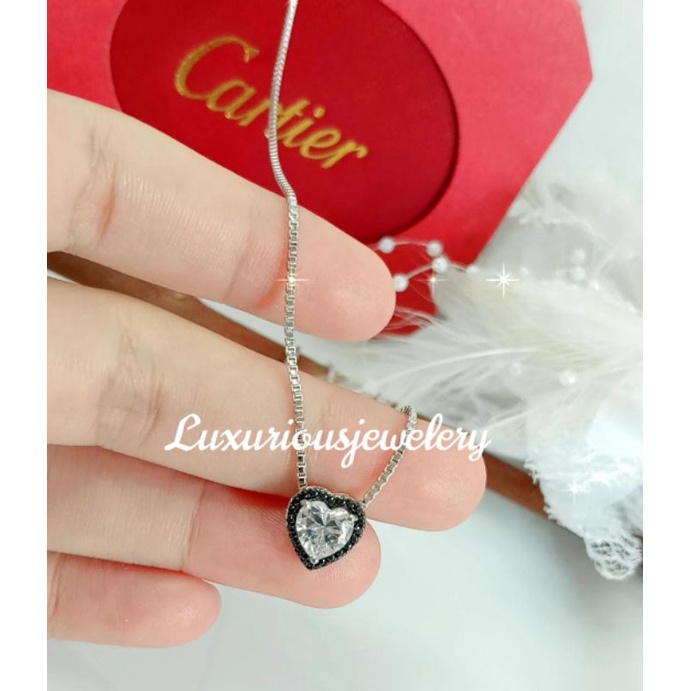 Kalung Love Mixblack Replika Berlian