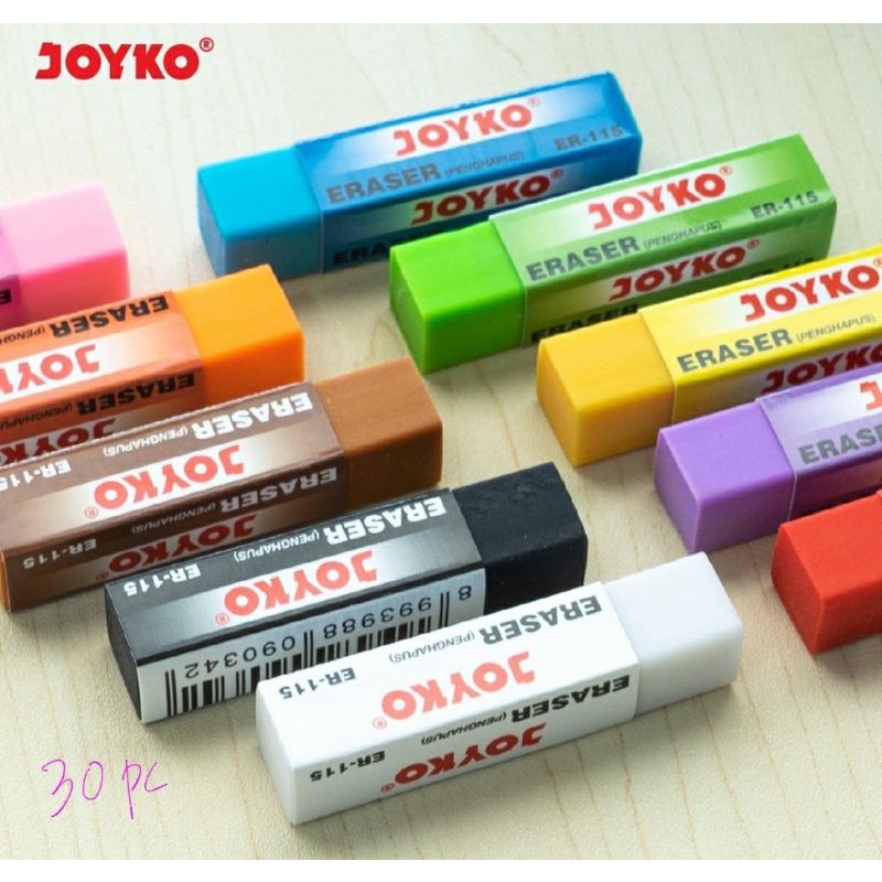 Penghapus Pensil Joyko Tanggung EB-30/ER-30W/EB30CO Grosir 30 Pcs