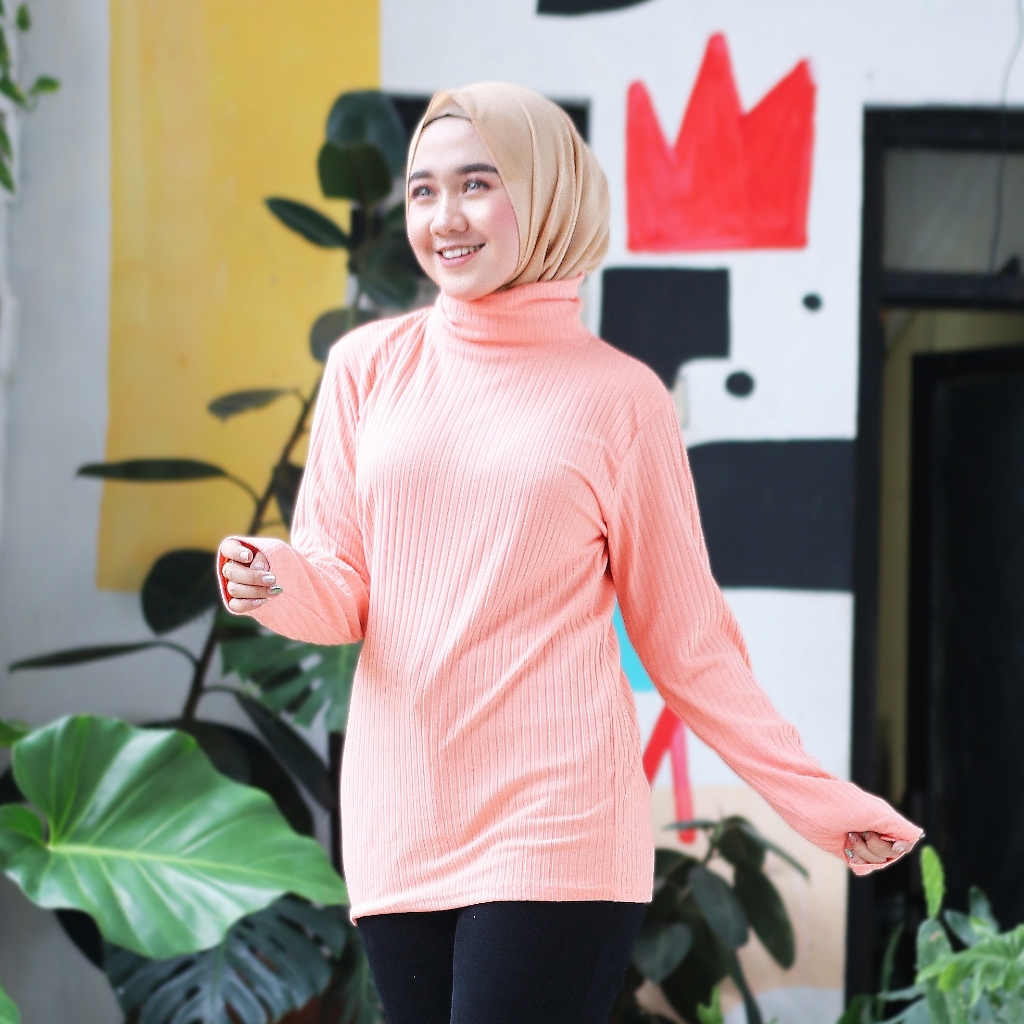 TURTLE NECK / INNER MANSET DALAMAN BAHAN WAFER RIB / Z&amp;K By Fanissa Hijab