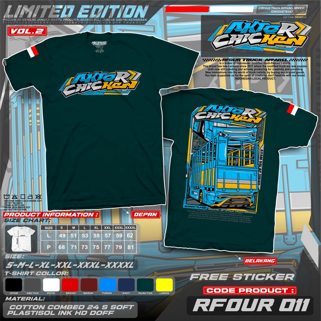 KAOS TRUCK CHICKEN RACE KAOS TRUK OLENG DEWASA PREMIUM DISTRO DRIVER CHICKEN AKTOR CHICKEN REPUBLIK CHICKEN TRUK AYAM BALAP