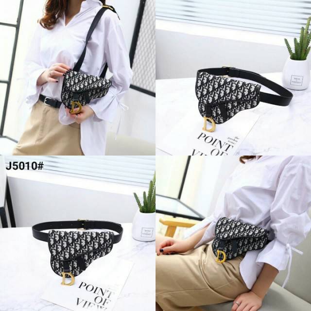 Dior Kanvas Saddle Belt Bag In Oblique
Kode J5010# se