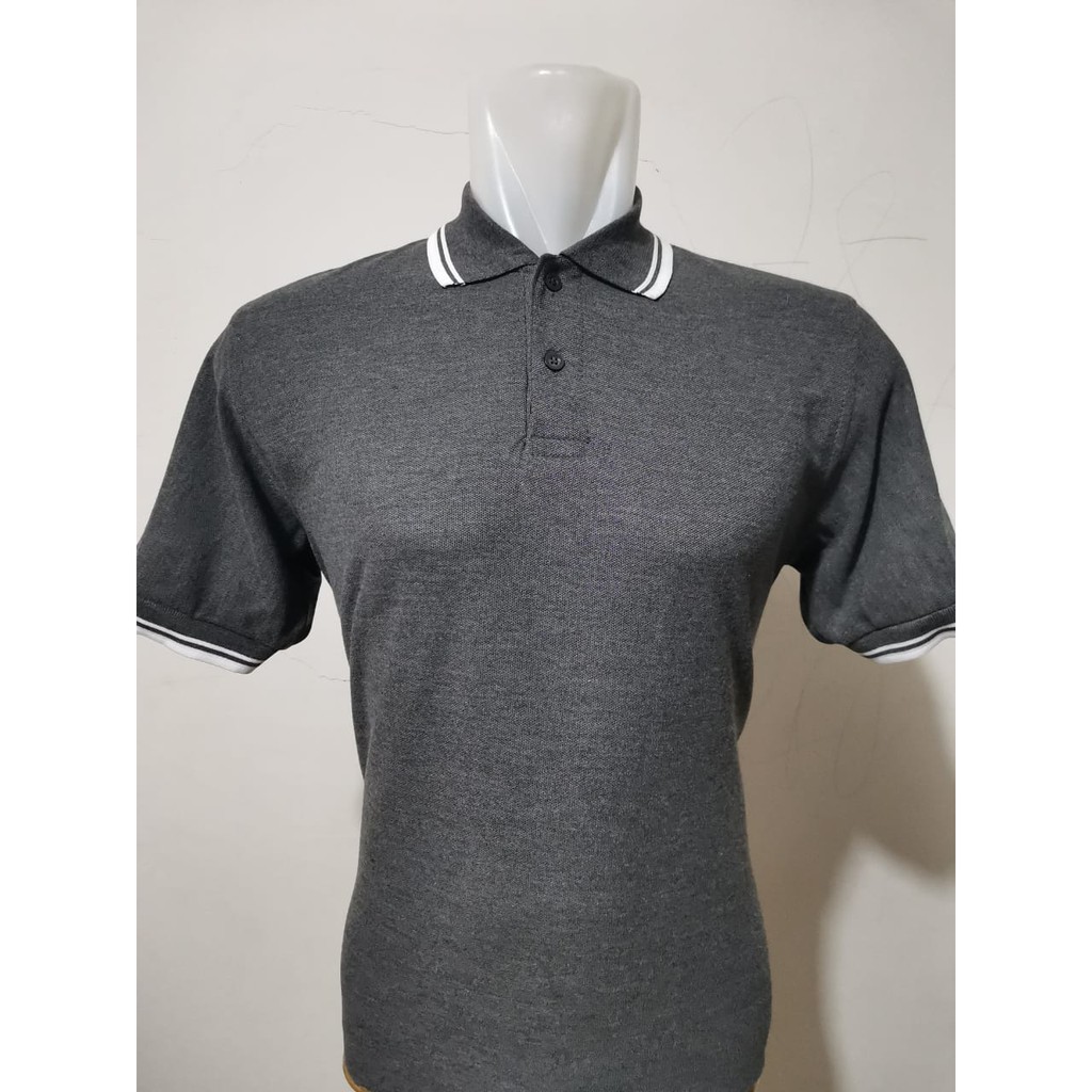 Noveli wear - Kaos polo shirt pria berkerah list stripe | kaos kerah pria seragam polos M L XL XXL