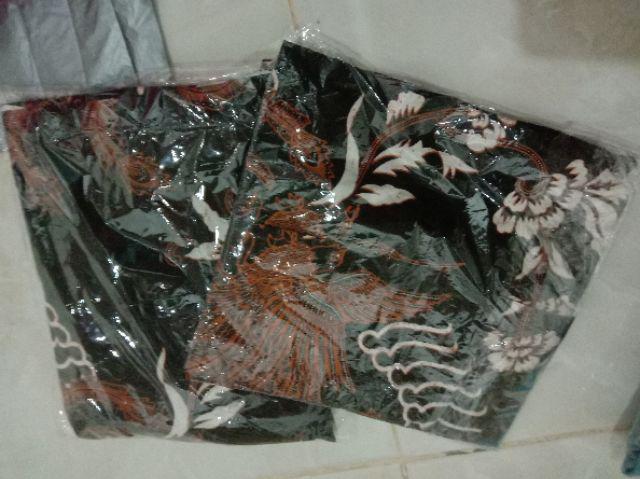 Bswart Batik Hrb026 Kenongo Hem Pendek Padi Pekalongan M L Xl Batik Pria Murah Modern Grosir Batik