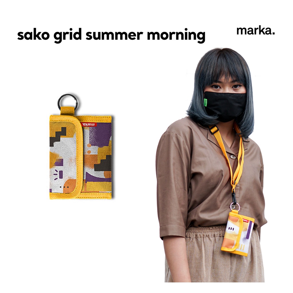 Sako Grid Summer Morning - Hanging Wallet - Dompet Gantung - Marka Indonesia