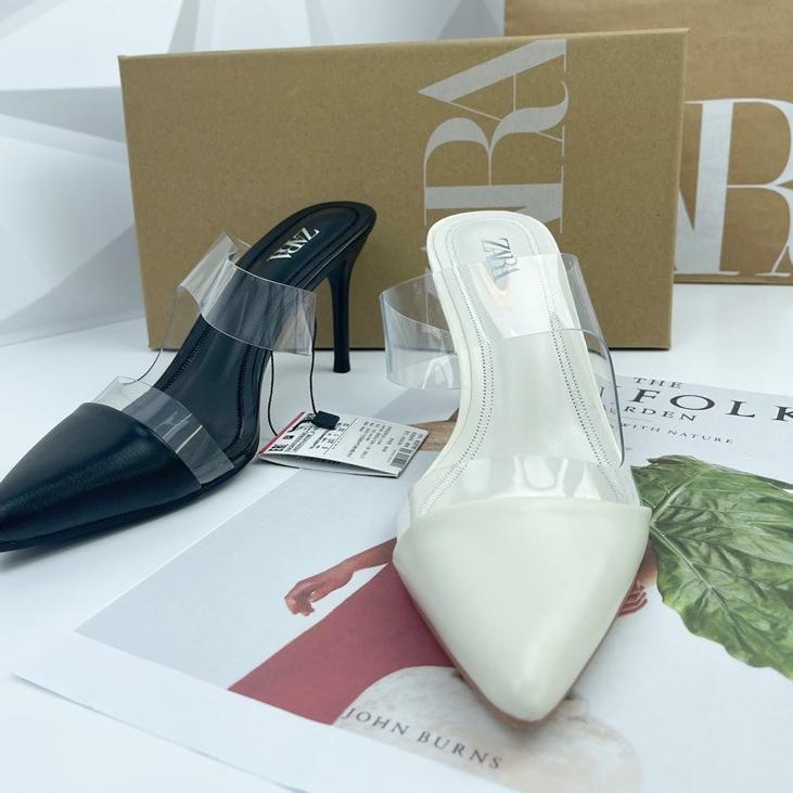 ♫ Zara heels Vynil Mules Import Original ZS009 803 ↓