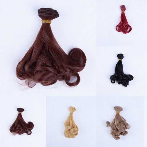 【COD】FLID 1Pc Rambut Wig Suhu Tinggi 15cm * 100cm 1 / 6 1 / 6 BJD untuk Boneka Barbie