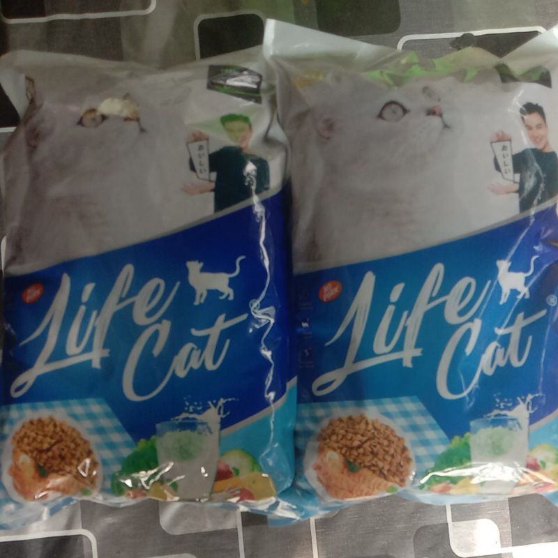 LIFE CAT 1KG PREMIUM CAT FOOD LIFECAT SEMUA UMUR KITTEN ADULT MAKANAN KUCING