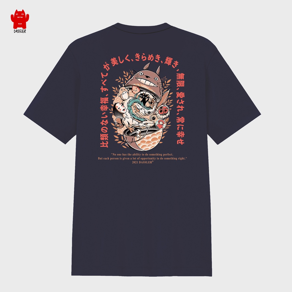 Dassler T-Shirt Kaos Premium  Jepang Devil Ghost Buster Oversize / T-033