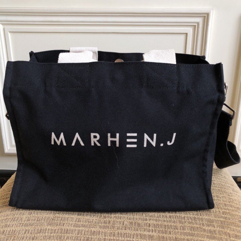 (Preloved) Marhen J Rico Canvas Bag Black 100% Ori
