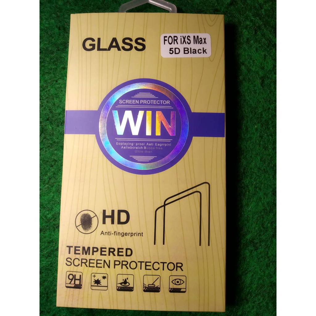 Tempered Glass WIN iPhone XS MAX Full Cover 5D Anti Fingerprint 9H