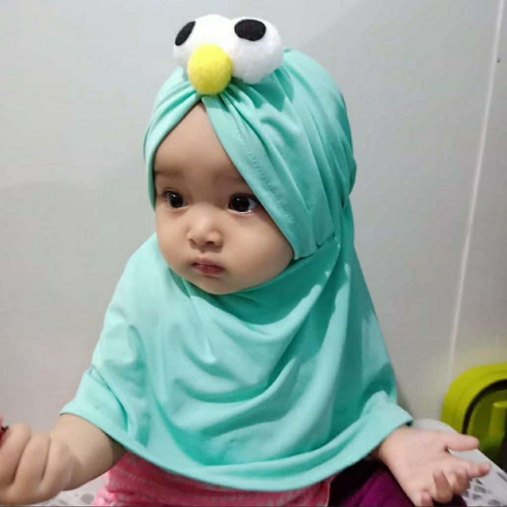 Jilbab Anak Elmo Emoticon / Jilbab Anak Murah / Hijab Anak Karakter Elmo