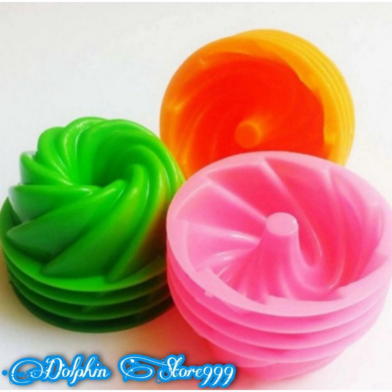 Cetakan Puding Twister Mini/Cetakan Bolu Kukus/Cetakan Agar Jelly