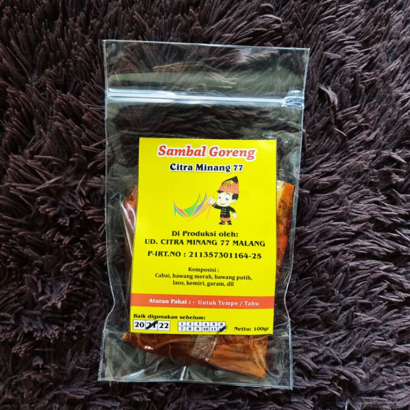 

Bumbu Masak Instan Sambal Goreng 100gr (Asli Minang Halal)