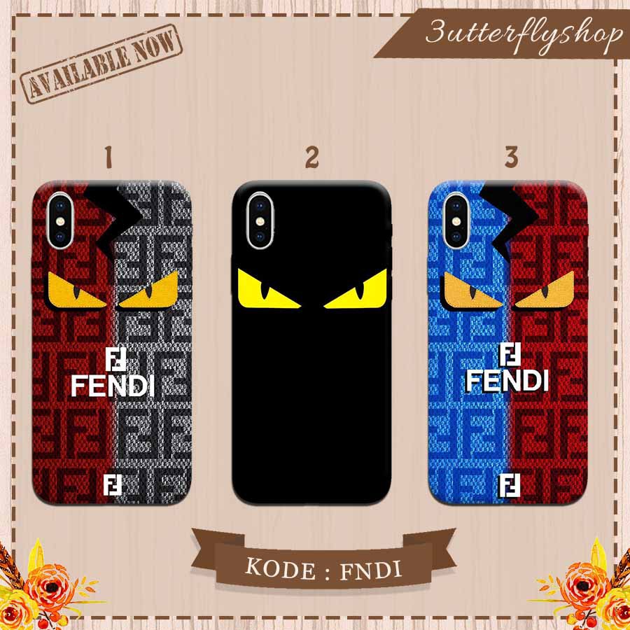 Fendi Monster casing case Oppo Vivo Realme Redmi Xiaomi Samsung iphone