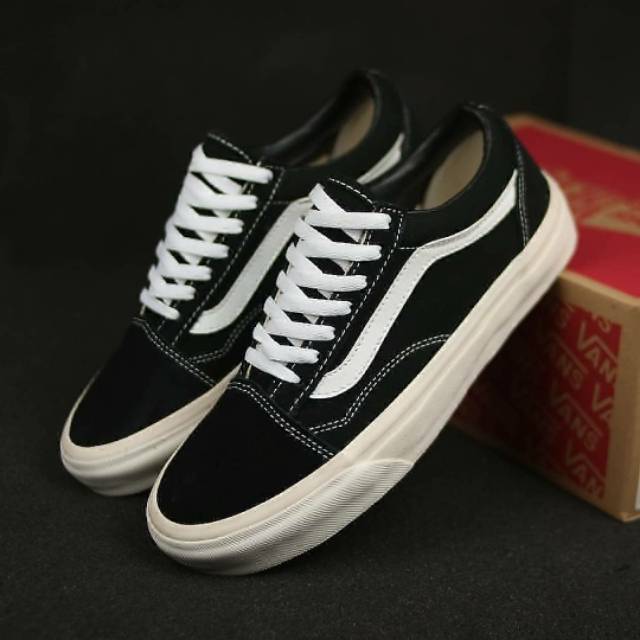 Sepatu Vans Oldskool OG Ivory Black White