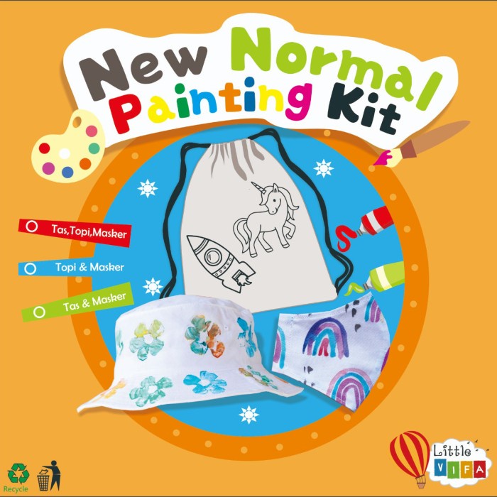 

New Normal Painting Kit for Kids - Topi+masker