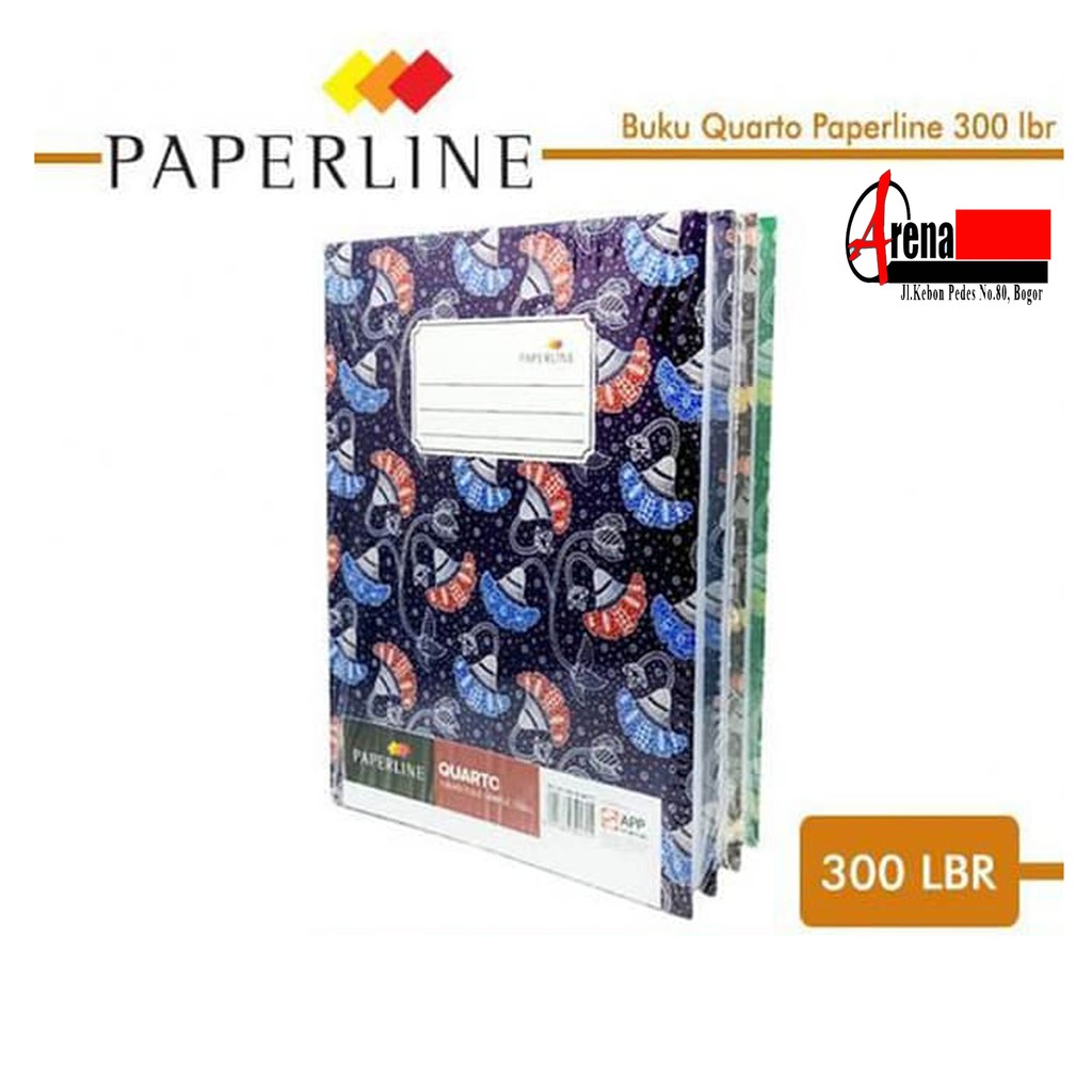 

Buku Tulis Hard Cover Quarto 300 Lembar Paperline