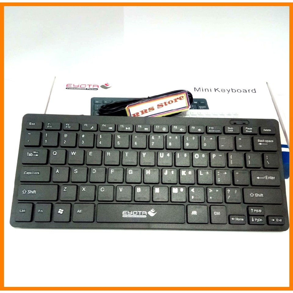 satu paket murah keyboard eyota mini s5500 kabel usb MINI Kyboard Eyota S5500  htam / putih dan Mouse USB Eyota beli satu paket FREE Gratis  Mouspad