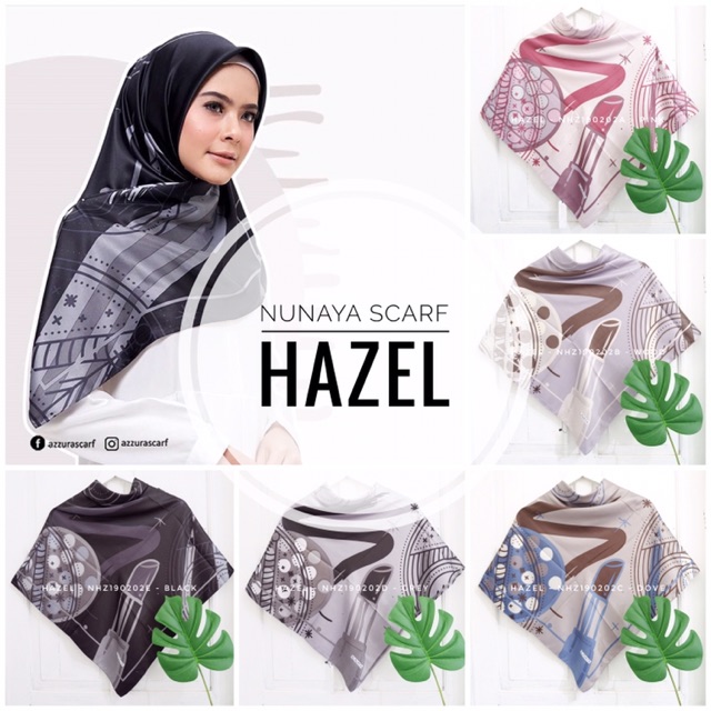NUNAYA SCARF - HAZEL JILBAB MOTIF SEGI EMPAT