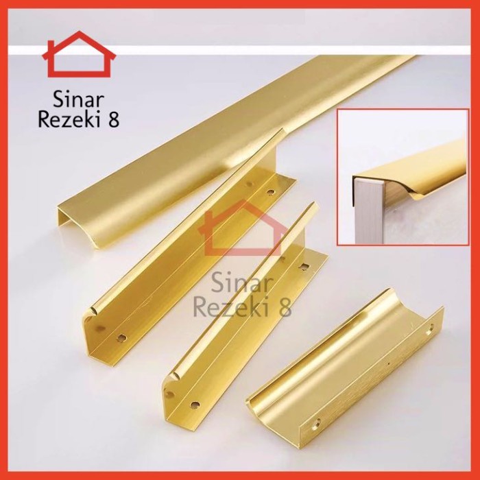 Handle 6603-192 GOLD Tarikan Laci Emas Pintu Lemari Minimalis Gagang