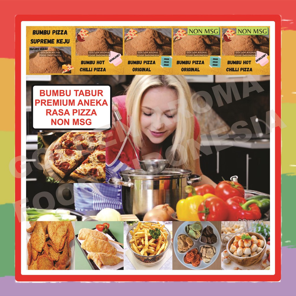 

Bumbu Tabur Pizza Non MSG 1Kg dan Pisang Sayur Pizza Original Hot Pedas Supreme Keju Murah Enak GAFI