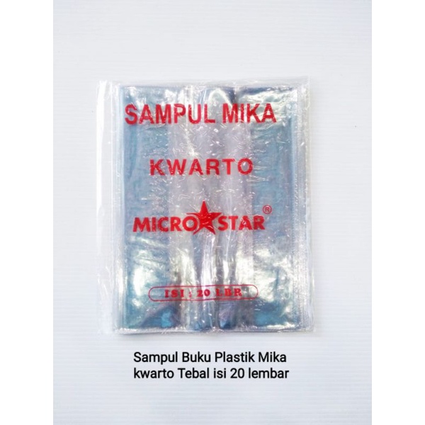 

Sampul Buku Plastik Mika Microstar Kwarto /isi 20 lembar