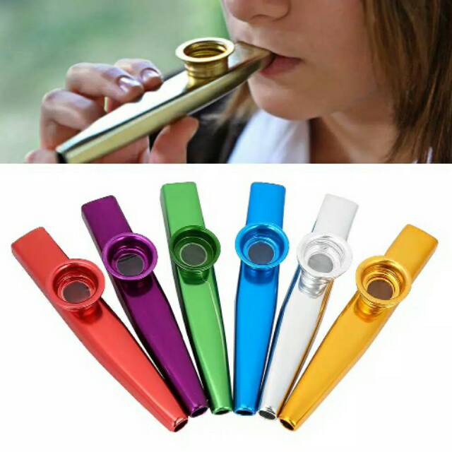 Kazoo alat musik tiup kazoo aluminium kazo