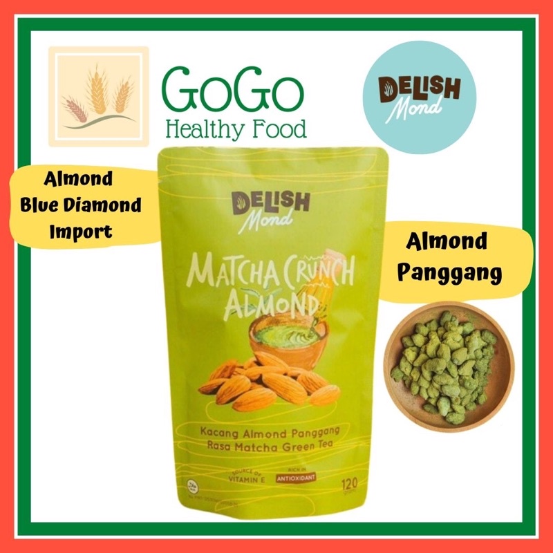 

Cemilan Snack Sehat Diet Keto - Delishmond : Almond Panggang Matcha Green Tea