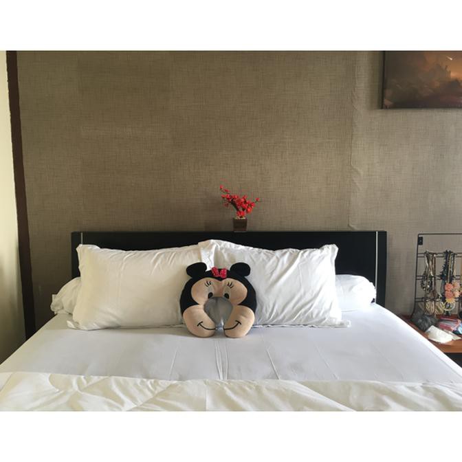 Sprei Hotel Polos Putih King Size Bahan Katun