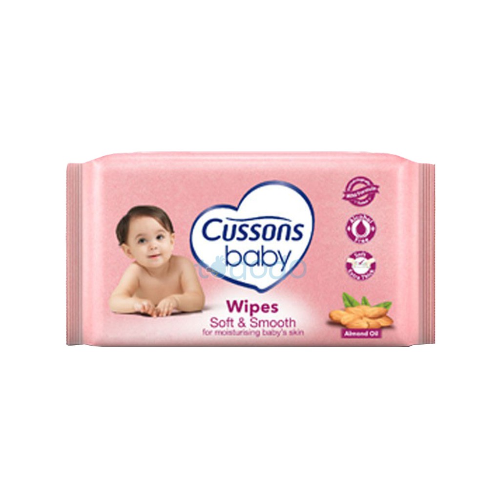 Cussons Baby Wipes 50`S Soft &amp; Smooth / Tisu Basah