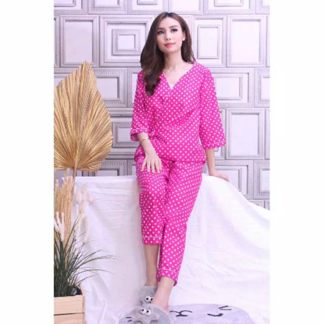 piyama kimono baju tidur katun jepang