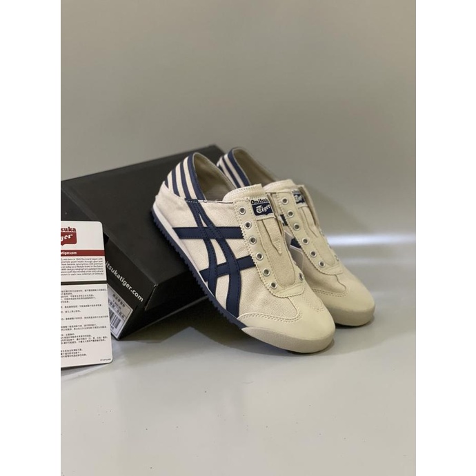 Onitsuka Tiger Mexico6 Original Slip On Paraty Cream Navy